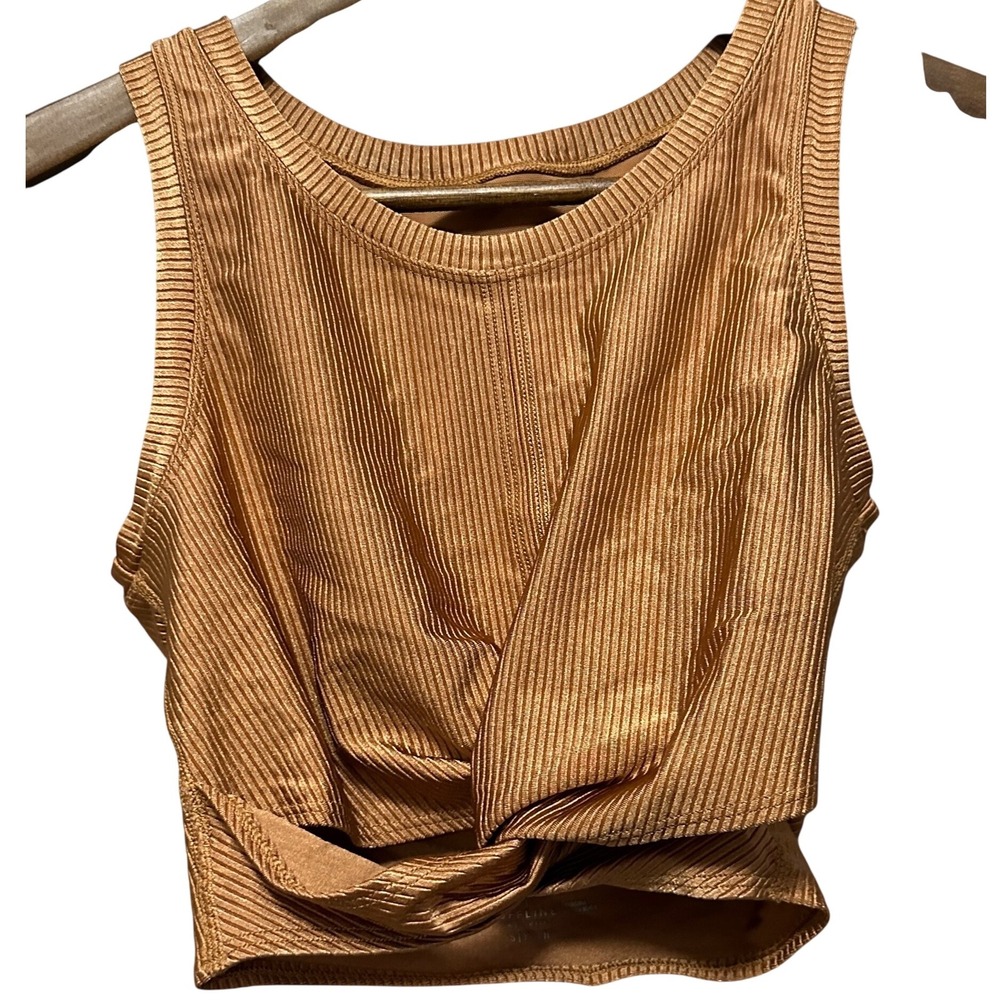 OFFLINE by Aerie Ribbed Twist Front Sleeveless Cropped‎ Tank Top - Women's